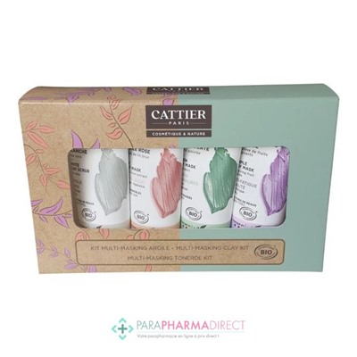 Cattier - Kit Multi-Masking Argile BIO