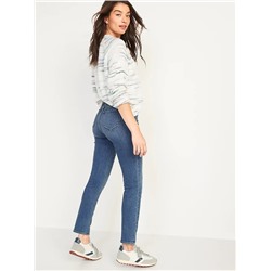 High-Waisted Medium-Wash Straight Jeans for Women