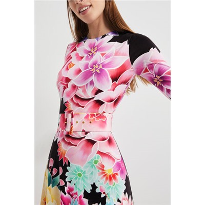 Vestido largo flores