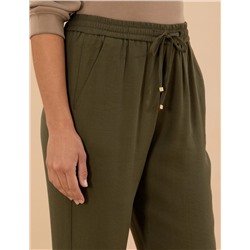 Kahverengi Carrot Fit Kumaş Pantolon