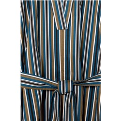 LIMITED EDITION STRIPED BELTED DRESS