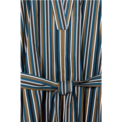 LIMITED EDITION STRIPED BELTED DRESS