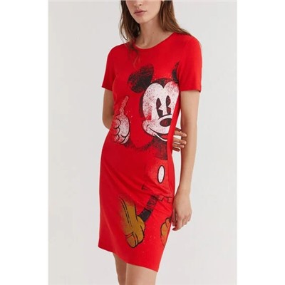 Vestido camisetero Mickey Mouse