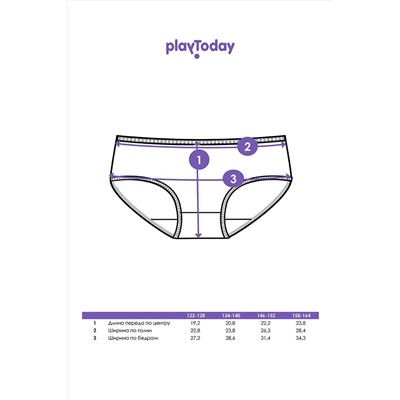 Трусы, 5 шт. PLAYTODAY, 1023314