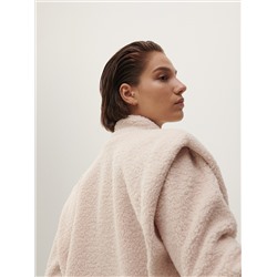 Jacke in Lammfell-Optik