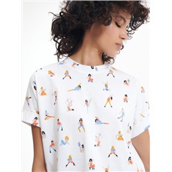 T-Shirt im Kimono-Stil