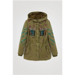 Parka militar capucha