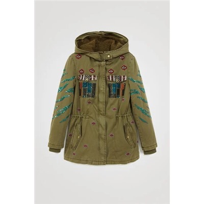 Parka militar capucha