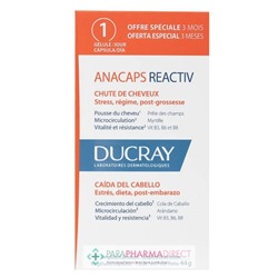 Ducray Anacaps Reactiv Chute de Cheveux 90 gélules
