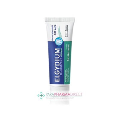 Elgydium Junior Gel Dentifrice 7/12 ans Arôme Menthe Douce 50ml