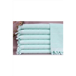 Kayra Export, Peştemal Mint 45x100 Cm Havlu, Bir Yüzü Havlu Şeklindedir, Küçük Boy Mutfak Havlusu