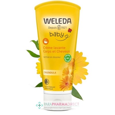 Weleda Baby - Calendula - Crème Lavante Corps & Cheveux - BIO 200ml