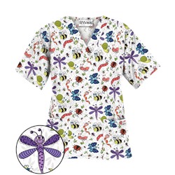 UA A Bug's Life Grey Scrub Top