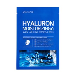 SOME BY MI HYALURON MOISTURIZING GLOW LUMINOUS AMPOULE MASK Ампульная тканевая маска для лица 25г
