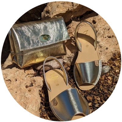AB. Zapatos 3204 platino+PELLE-007-17 oro