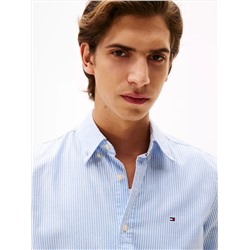 Regular Fit Stripe Stretch Oxford Shirt