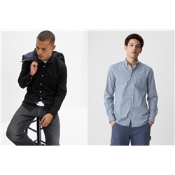 Stretch Poplin Shirt in Slim Fit