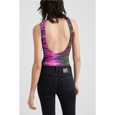 Body canalé tie-dye