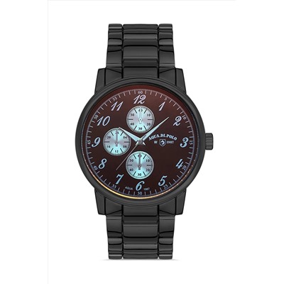 Aqua Di Polo 1987 Erkek Siyah Metal Kol Saati Apwa042402 APWA0424