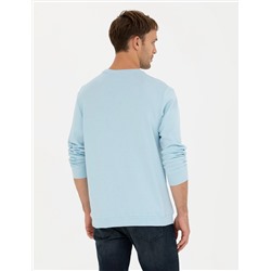 Açık Mavi Regular Fit Sweatshirt