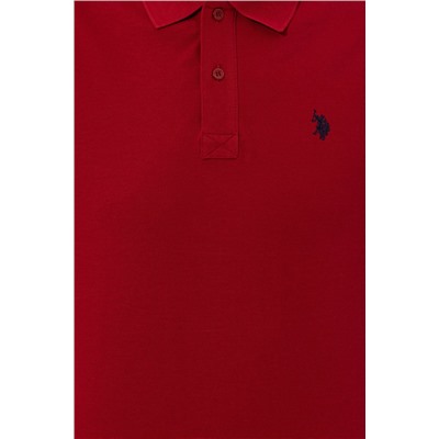Erkek Bordo Basic Polo Yaka Tişört