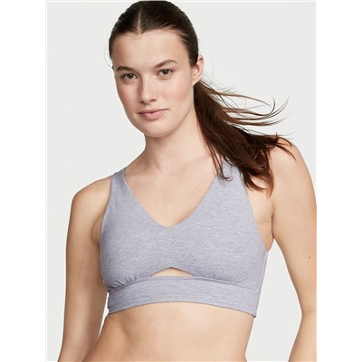 VICTORIA'S SECRET Cotton Cutout Longline Sports Bra