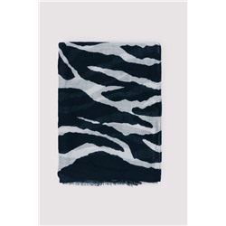 Fular estampado cebra