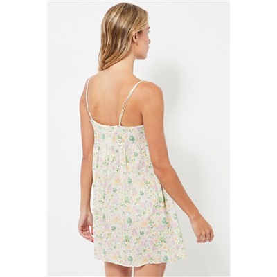 Camisón - Blanco y verde claro