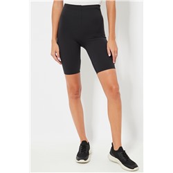 Leggings ciclista de compresión cintura alta - Negro