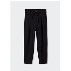 Jeans slouchy cordón ajustable -  Mujer | MANGO OUTLET España