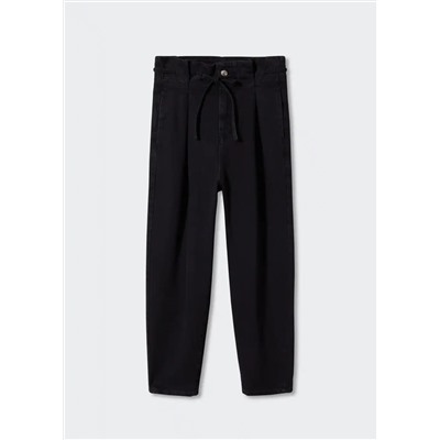Jeans slouchy cordón ajustable -  Mujer | MANGO OUTLET España