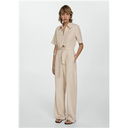 Mono lyocell cuello camisero