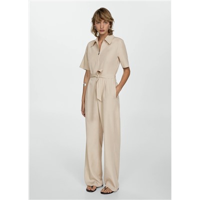 Mono lyocell cuello camisero