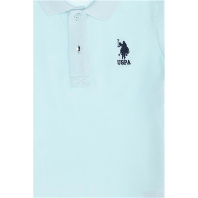 Erkek Çocuk Su Yeşili Basic Polo Yaka T-Shirt
