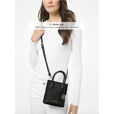 MICHAEL MICHAEL KORS Mercer Extra-Small Pebbled Leather Crossbody Bag