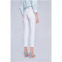 Pantalón slim fit 7/8 Blanco