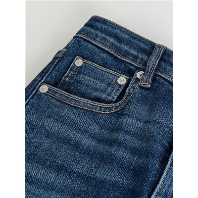 Slim-Jeans mit hoher Leibhöhe