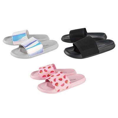 ESMARA® Badepantoletten Damen, mit breiter Bandage, flexible Laufsohle, Textilfutter