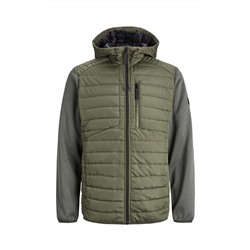 Anorak con capucha Caqui