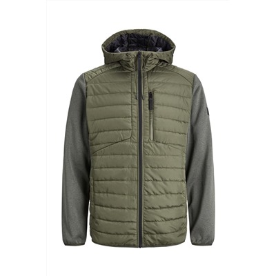 Anorak con capucha Caqui