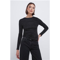 Camiseta lurex escote espalda