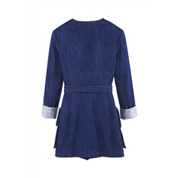 Vestido camisero vaquero Azul