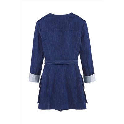 Vestido camisero vaquero Azul