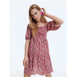 Jerseykleid mit Strukturmuster