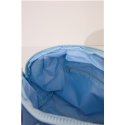 Neceser grande acolchado estampado azul