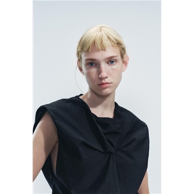 ZW COLLECTION KNOTTED SHORT DRESS