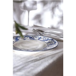 Reve Bleu Nuit Servis Tabağı - 25 cm - Mavi/Beyaz