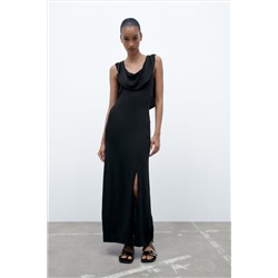 VESTIDO LARGO PUNTO ESCOTE FLUIDO