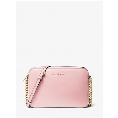 Jet Set Large Saffiano Leather Crossbody Bag
