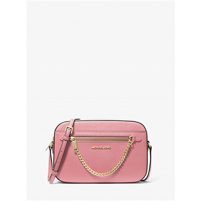 Jet Set Large Saffiano Leather Crossbody Bag